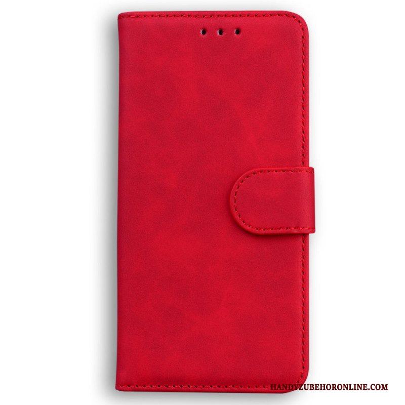 Leren Hoesje voor Xiaomi Redmi Note 12 4G Kunstleer Effen
