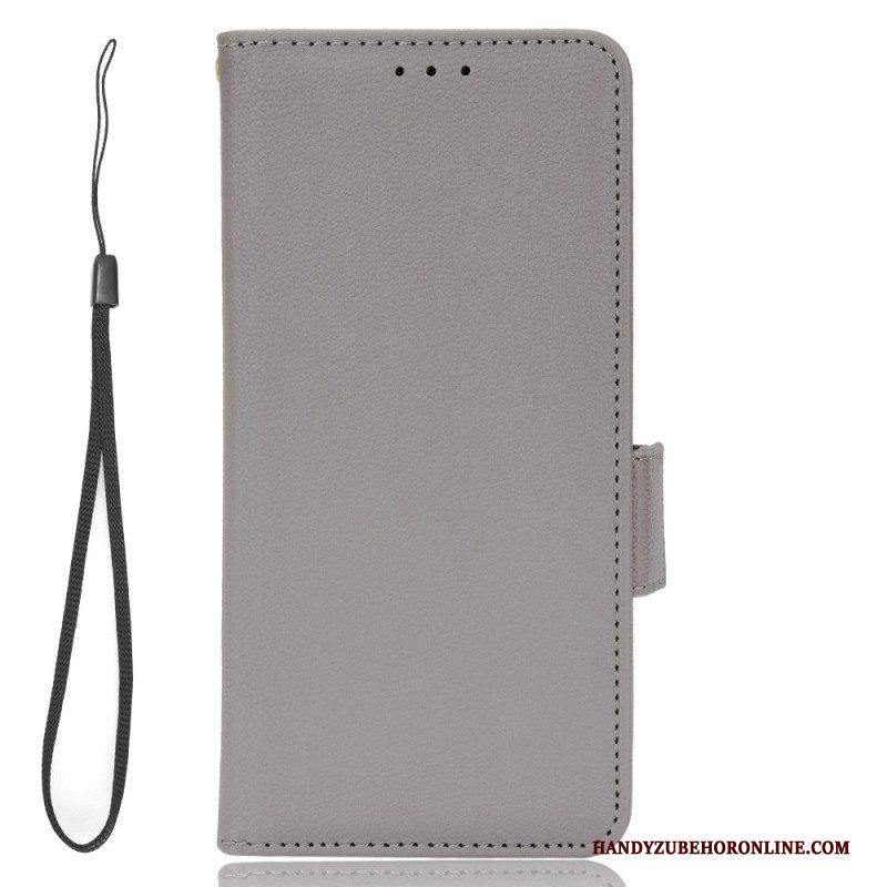 Leren Hoesje voor Xiaomi Redmi Note 12 4G Ultra Fijn Met Lanyard