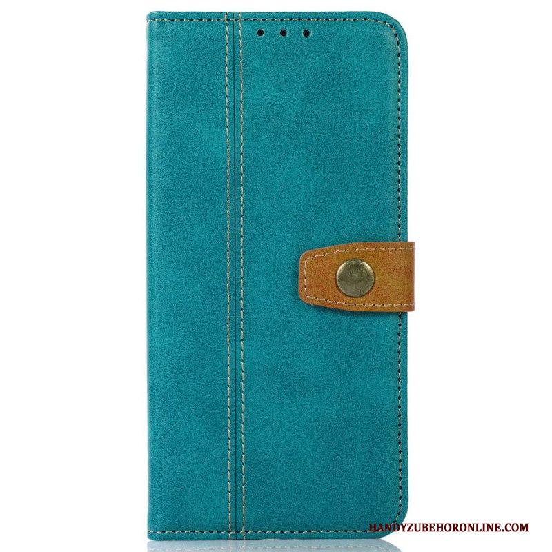 Leren Hoesje voor iPhone 14 Pro Geweven Band