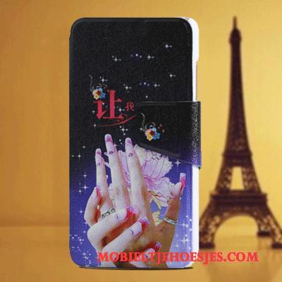 Lg G2 Hoesje Hoes Bescherming All Inclusive Leren Etui Mobiele Telefoon Roze Anti-fall