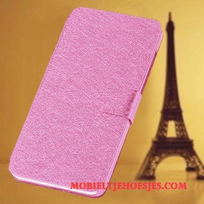 Lg G2 Hoesje Hoes Bescherming All Inclusive Leren Etui Mobiele Telefoon Roze Anti-fall