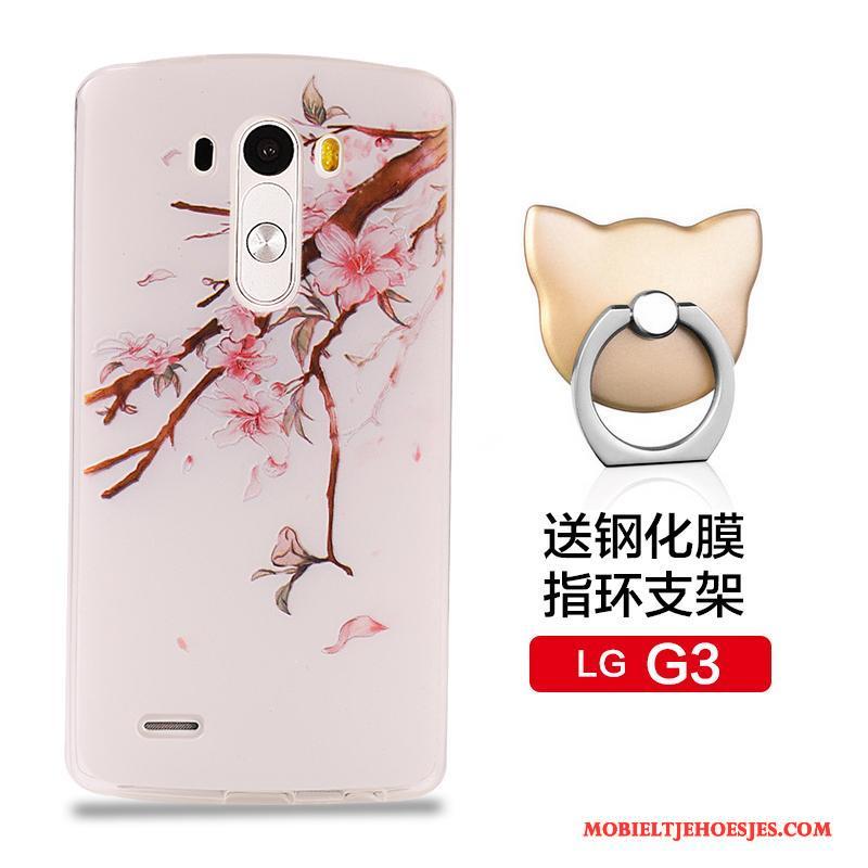 Lg G3 Bescherming Anti-fall Roze Hoesje Telefoon Zacht Siliconenhoesje Mobiele Telefoon