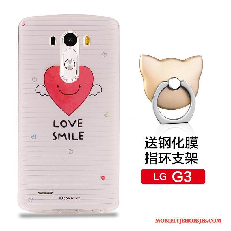 Lg G3 Bescherming Anti-fall Roze Hoesje Telefoon Zacht Siliconenhoesje Mobiele Telefoon