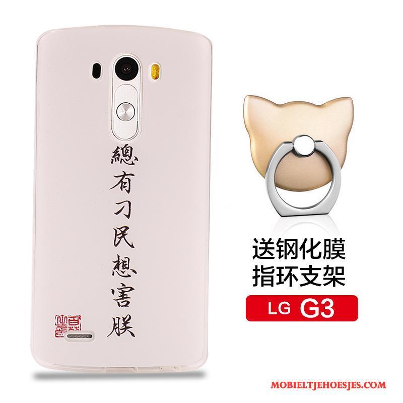 Lg G3 Bescherming Anti-fall Roze Hoesje Telefoon Zacht Siliconenhoesje Mobiele Telefoon