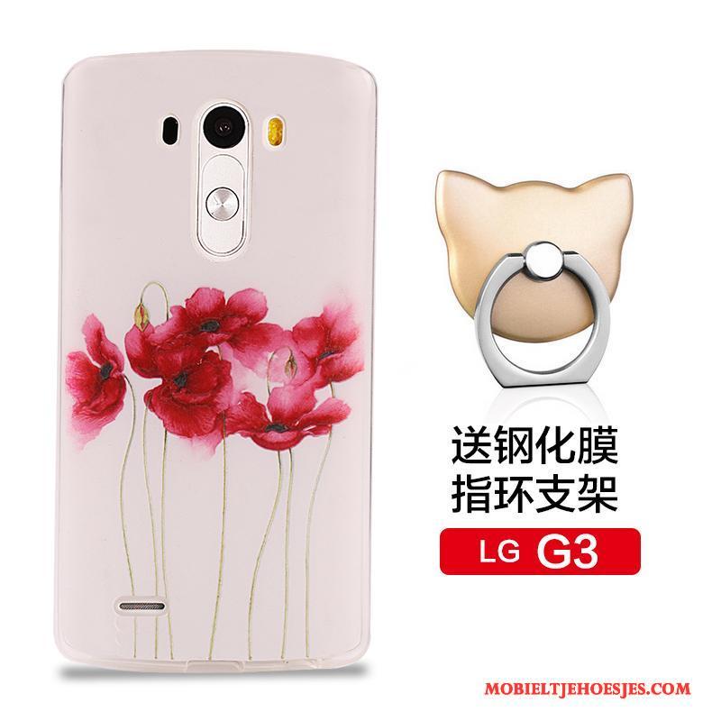 Lg G3 Bescherming Anti-fall Roze Hoesje Telefoon Zacht Siliconenhoesje Mobiele Telefoon