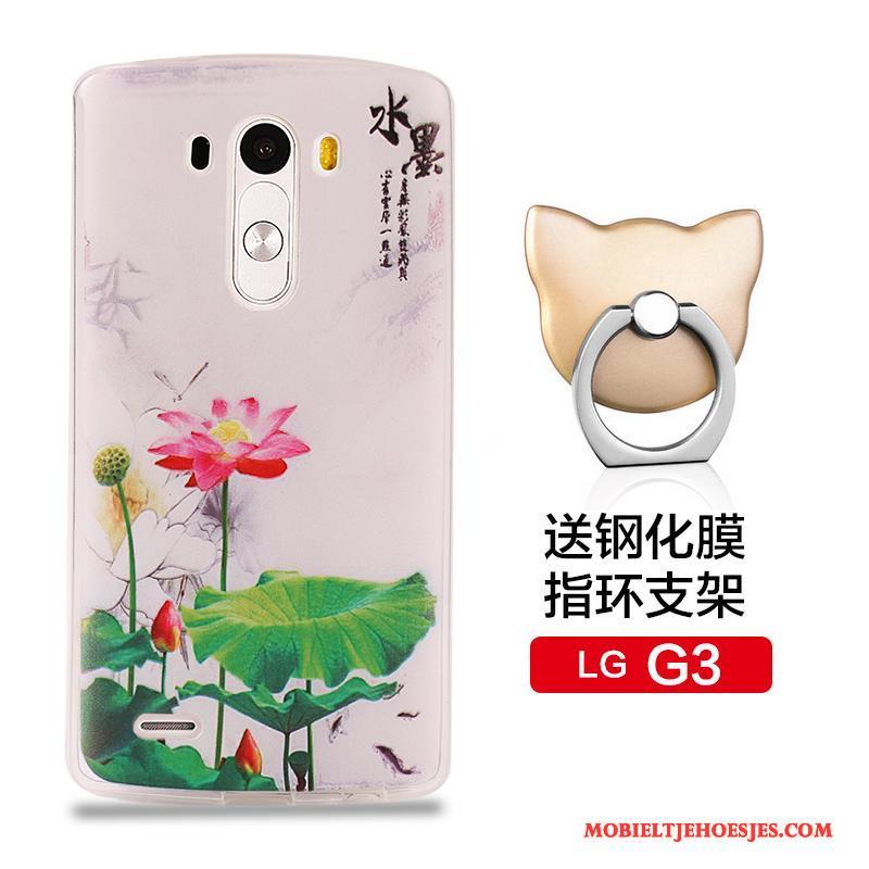Lg G3 Bescherming Anti-fall Roze Hoesje Telefoon Zacht Siliconenhoesje Mobiele Telefoon