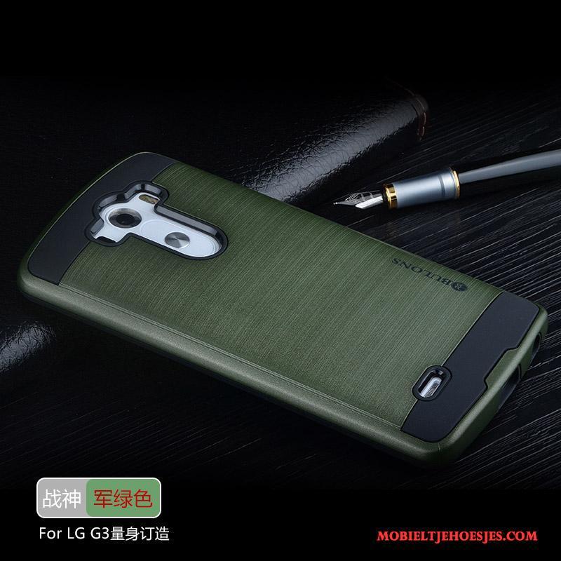 Lg G3 Hoesje Telefoon Persoonlijk Bescherming Siliconen 3d Groen Mobiele Telefoon
