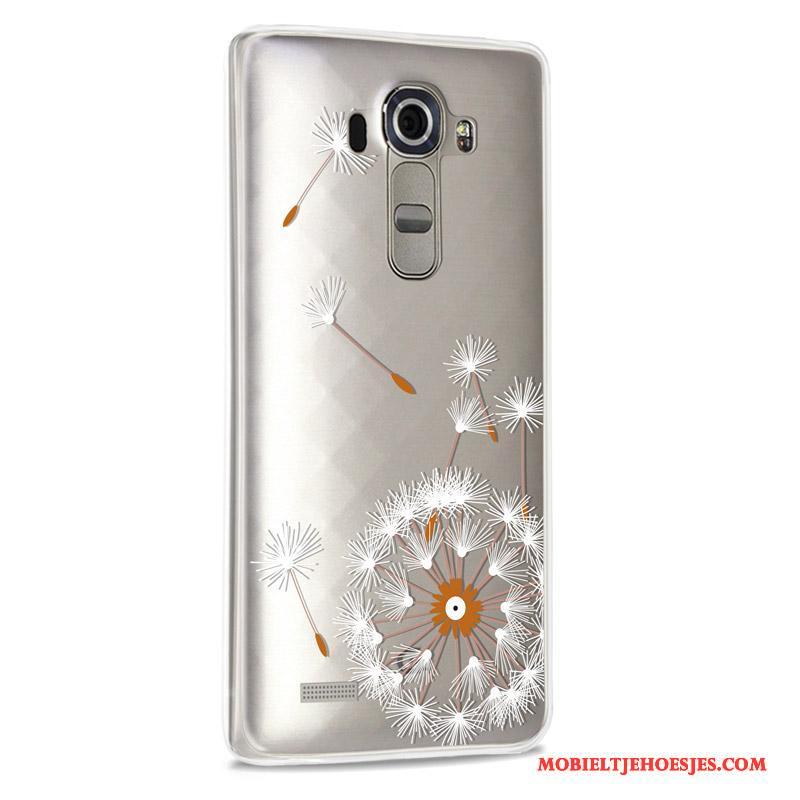 Lg G4 Siliconen Hoes Purper Anti-fall Bescherming Mooie Hoesje