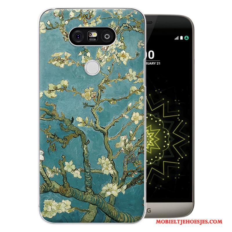 Lg G5 Bescherming Anti-fall Hard Purper Hoesje Telefoon Mobiele Telefoon Spotprent