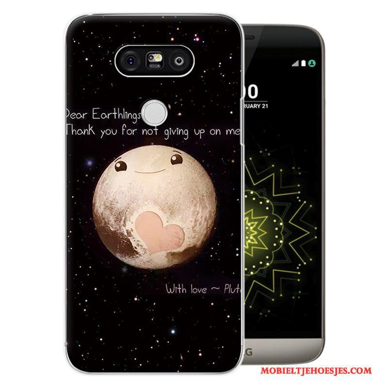 Lg G5 Bescherming Anti-fall Hard Purper Hoesje Telefoon Mobiele Telefoon Spotprent