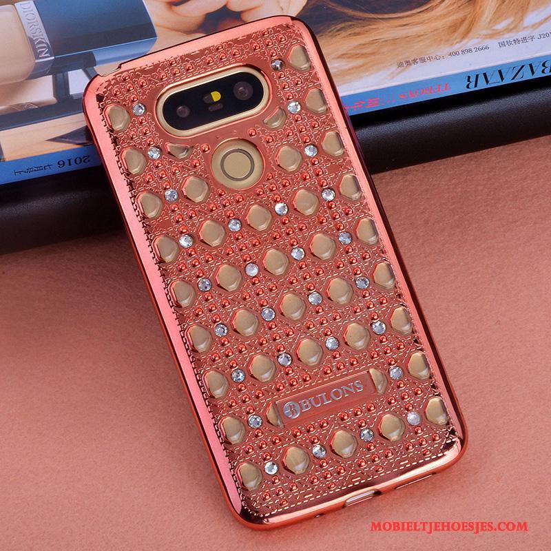 Lg G5 Met Strass Hoesje Telefoon All Inclusive Zacht Anti-fall Bescherming Persoonlijk