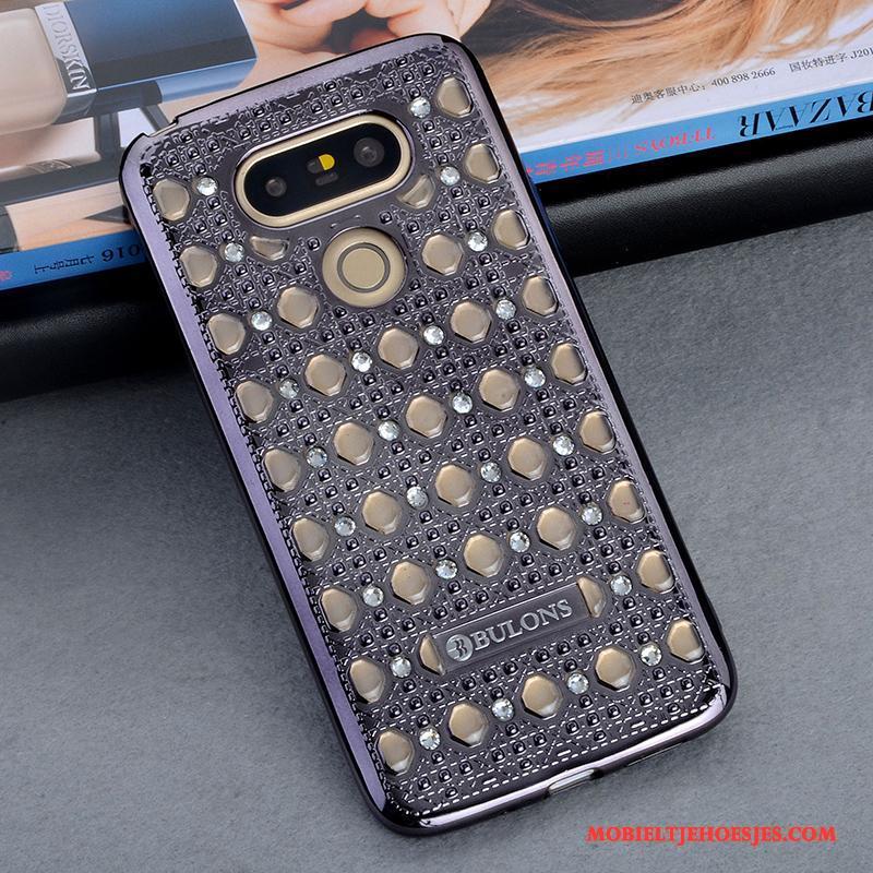 Lg G5 Met Strass Hoesje Telefoon All Inclusive Zacht Anti-fall Bescherming Persoonlijk