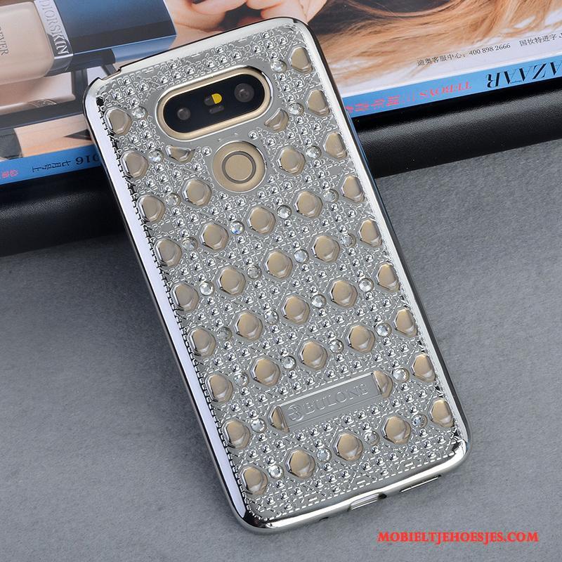 Lg G5 Met Strass Hoesje Telefoon All Inclusive Zacht Anti-fall Bescherming Persoonlijk