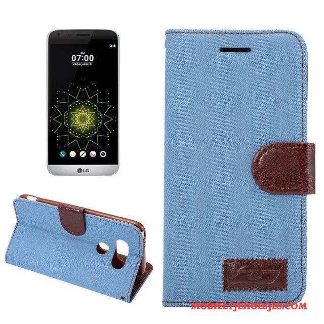 Lg G5 Patroon Siliconen Zacht Blauw Hoesje Telefoon Mobiele Telefoon Doek