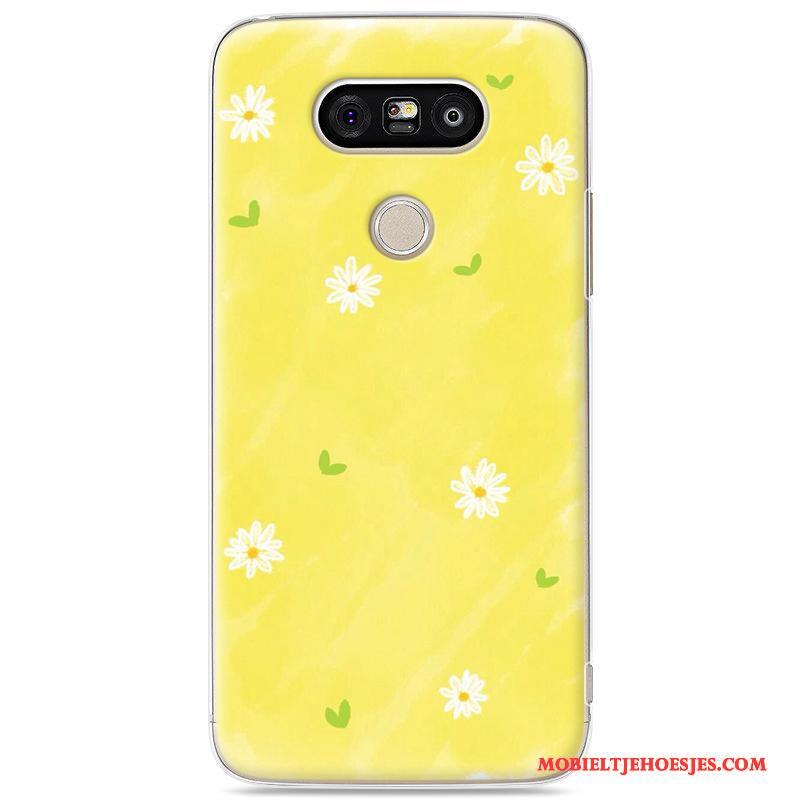 Lg G5 Wit Anti-fall Hoes Hard Mobiele Telefoon Hoesje Geschilderd