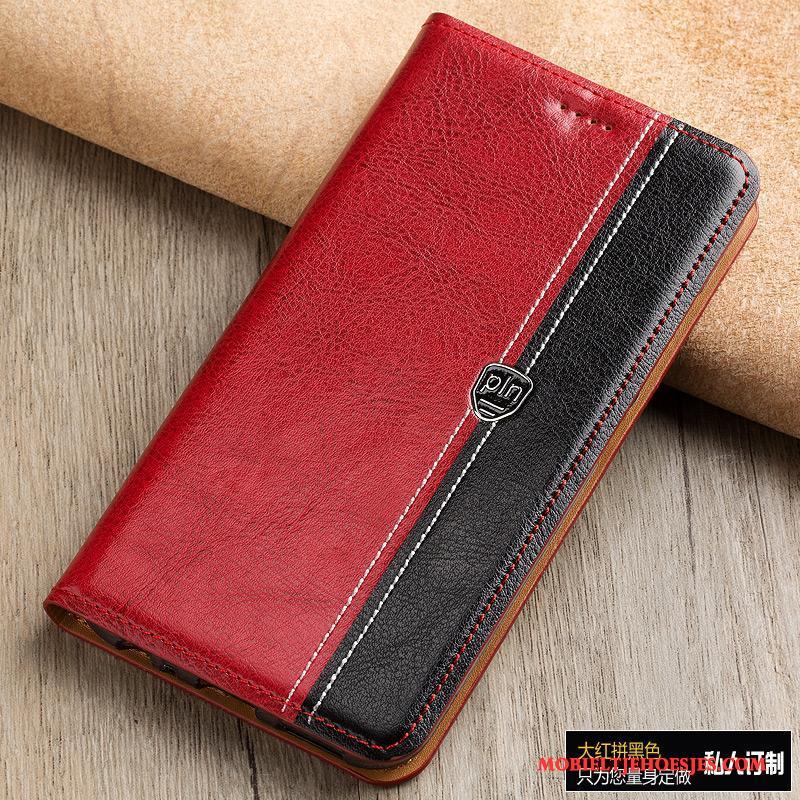 Lg G6 Folio Rood Hoes Bescherming Hoesje Telefoon Mobiele Telefoon Leren Etui