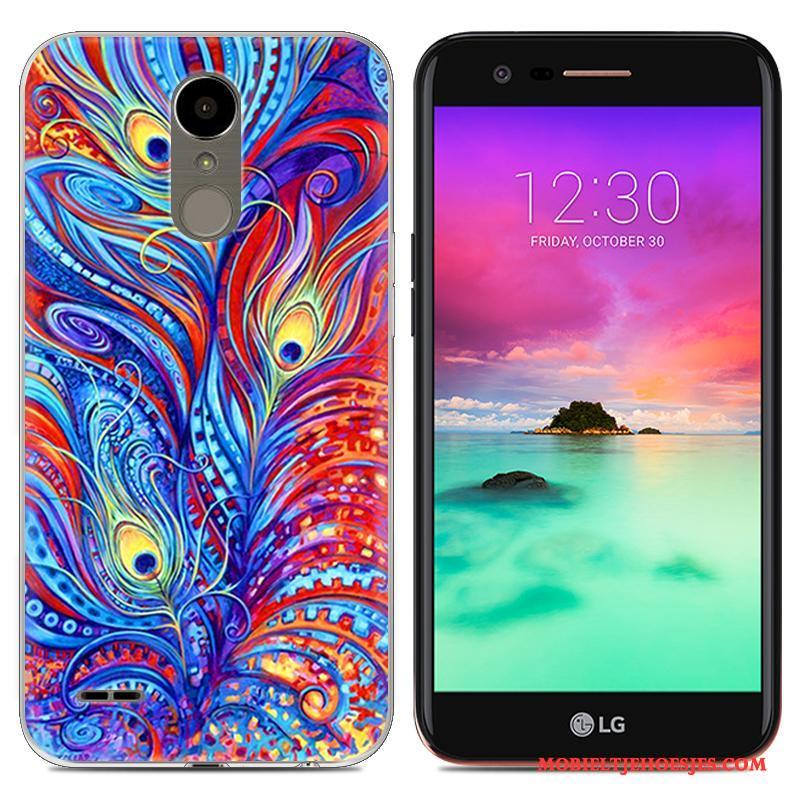 Lg K10 2017 Blauw Zacht Hoesje Siliconen Telefoon Trend Scheppend