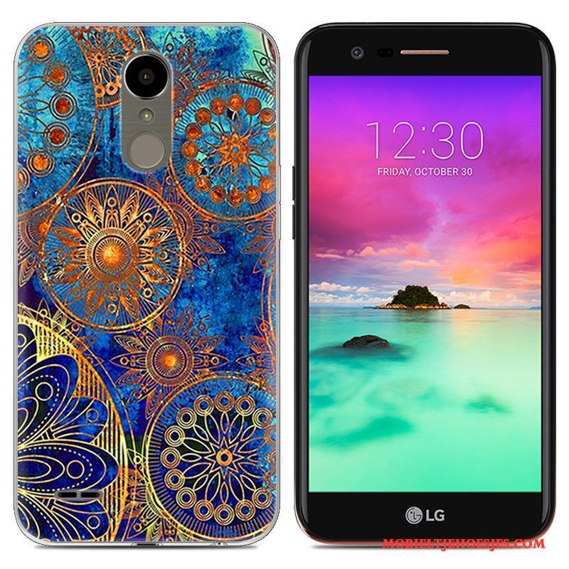 Lg K10 2017 Blauw Zacht Hoesje Siliconen Telefoon Trend Scheppend