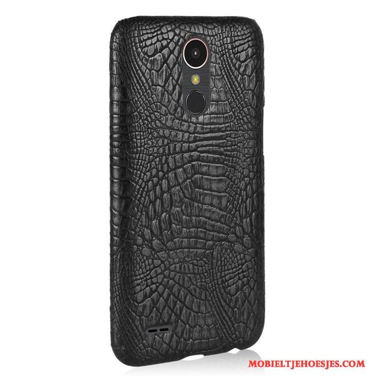 Lg K10 2017 Geel Hoesje Telefoon Vintage Hard Anti-fall Bescherming Krokodil