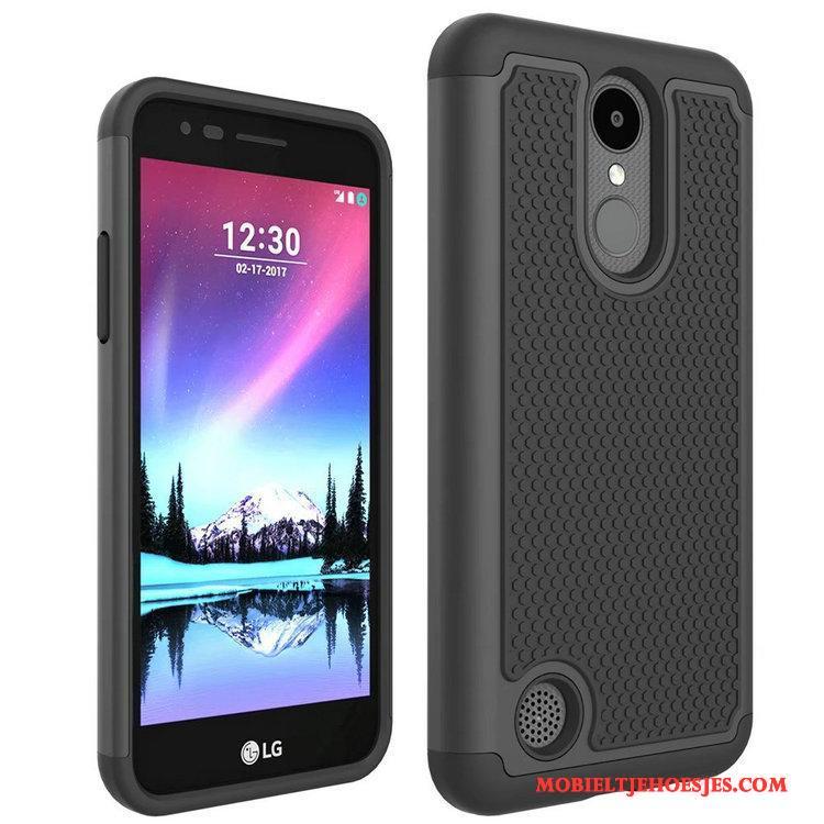 Lg K4 2017 Bescherming Hoesje Telefoon Purper Anti-fall Patroon Mobiele Telefoon