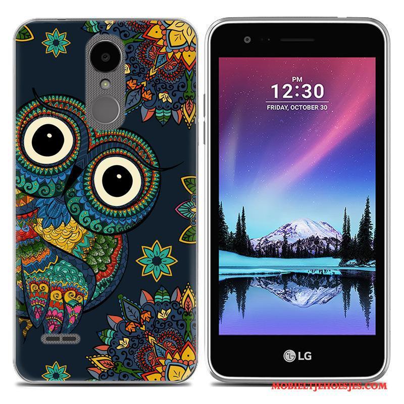 Lg K8 2017 All Inclusive Hoesje Telefoon Scheppend Zacht Spotprent Wit Trend