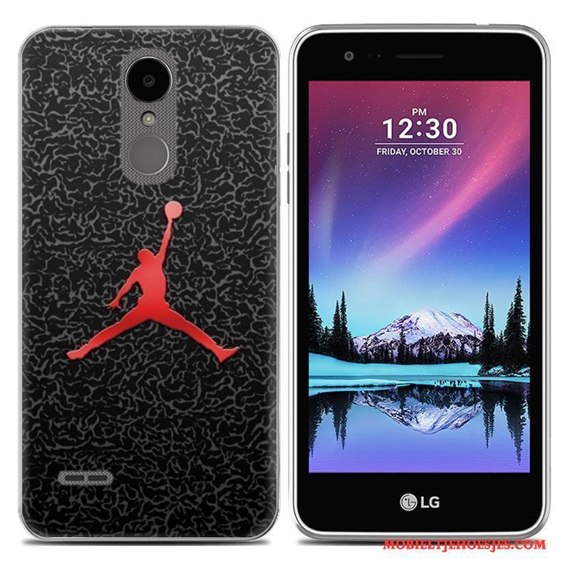 Lg K8 2017 All Inclusive Hoesje Telefoon Scheppend Zacht Spotprent Wit Trend