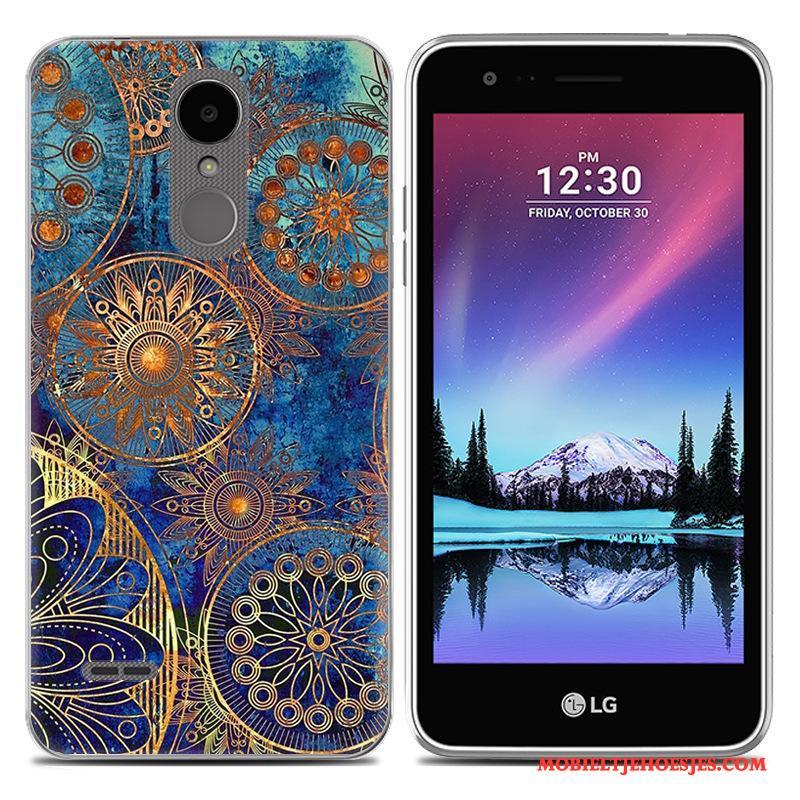 Lg K8 2017 All Inclusive Hoesje Telefoon Scheppend Zacht Spotprent Wit Trend