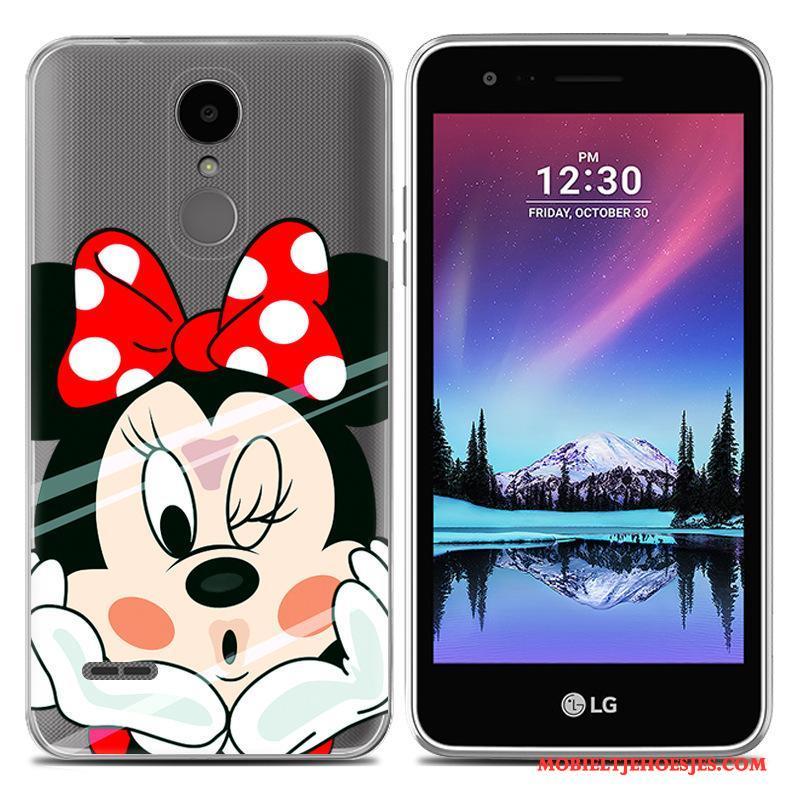 Lg K8 2017 All Inclusive Hoesje Telefoon Scheppend Zacht Spotprent Wit Trend