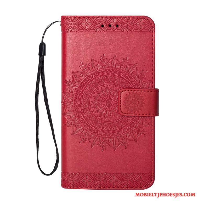 Lg K8 2017 Bescherming Anti-fall Clamshell Hoesje Telefoon Trend Siliconen Leren Etui