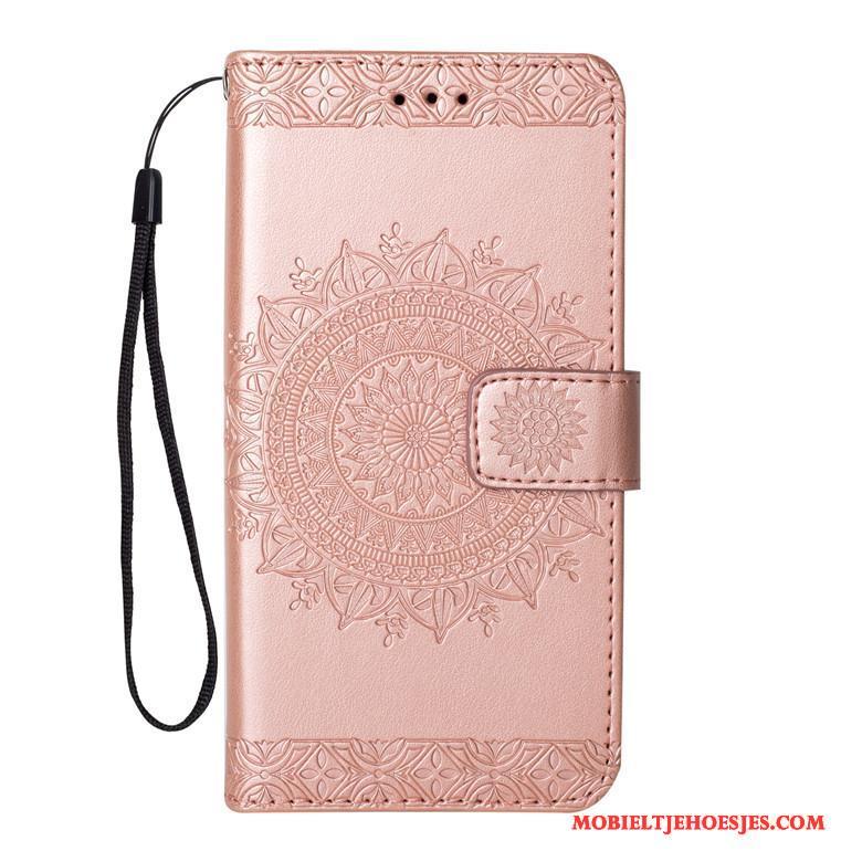 Lg K8 2017 Bescherming Anti-fall Clamshell Hoesje Telefoon Trend Siliconen Leren Etui