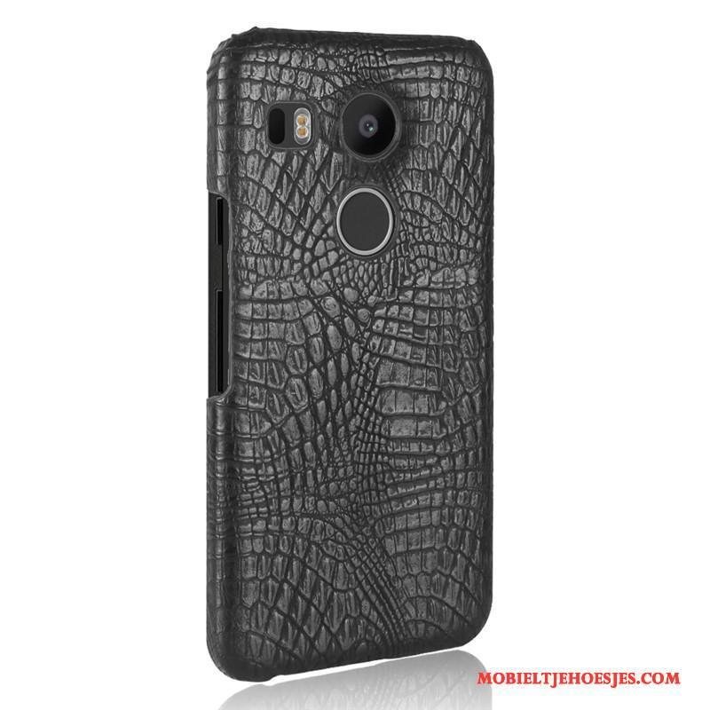 Lg Nexus 5x Bescherming Bedrijf Schrobben Hoesje Telefoon Anti-fall Krokodillenleer