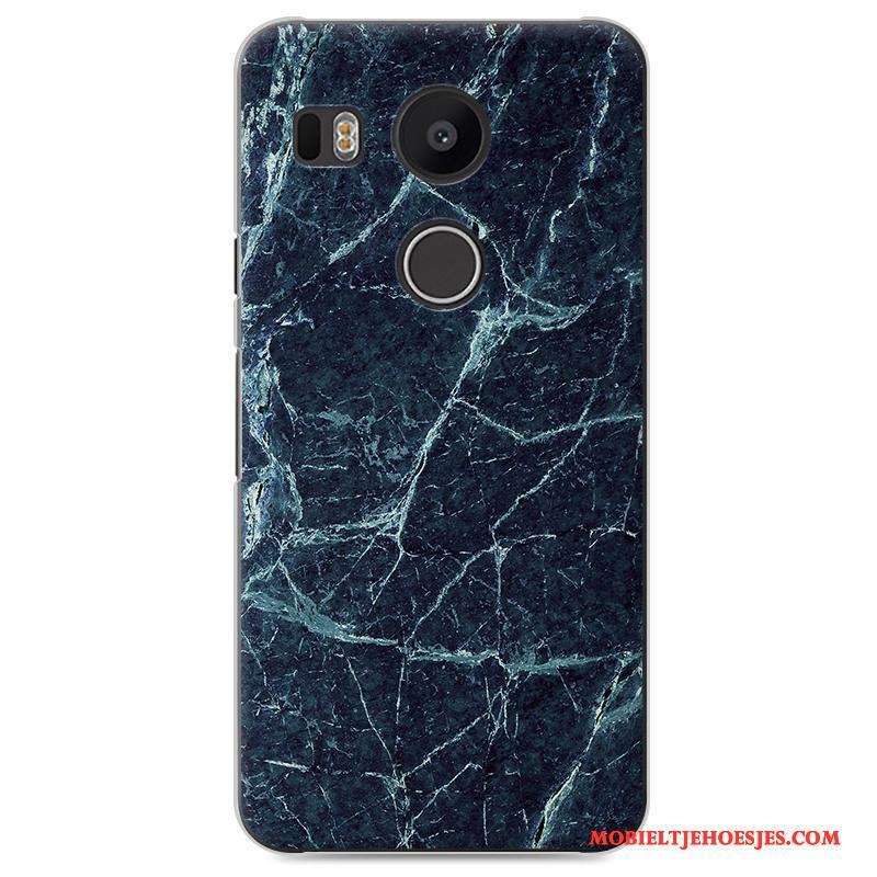 Lg Nexus 5x Hoes Wit Hard Mobiele Telefoon Houtnerf Hoesje Telefoon Doorzichtig