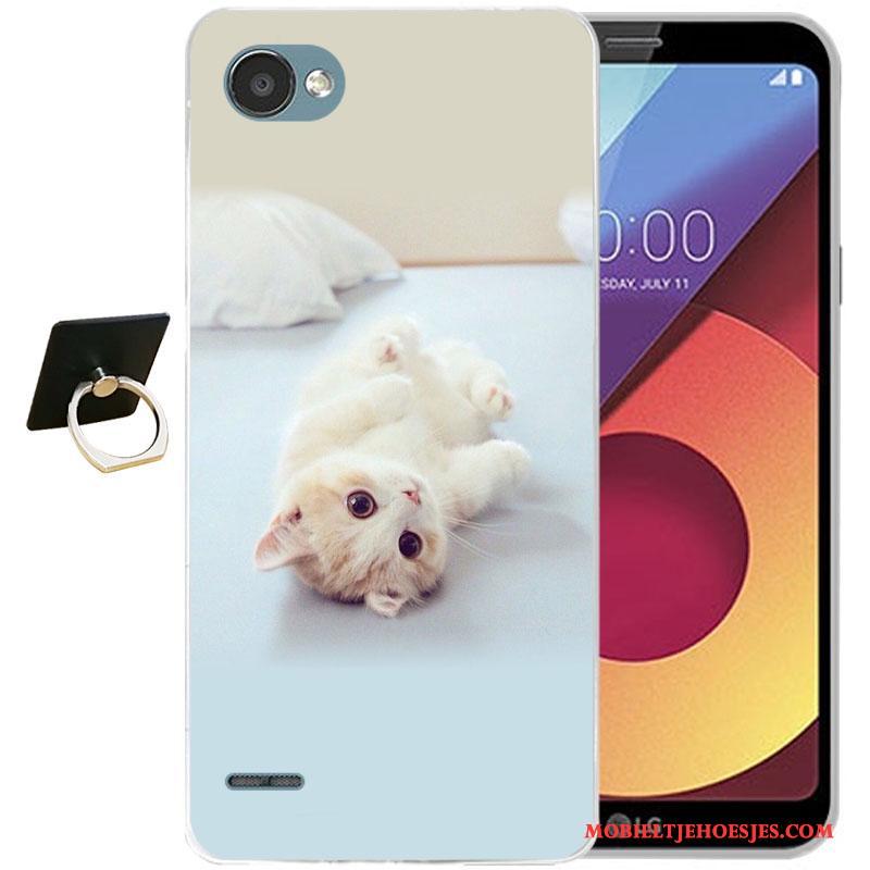 Lg Q6 Hoes Hoesje Siliconen Kleur Anti-fall Telefoon Zacht