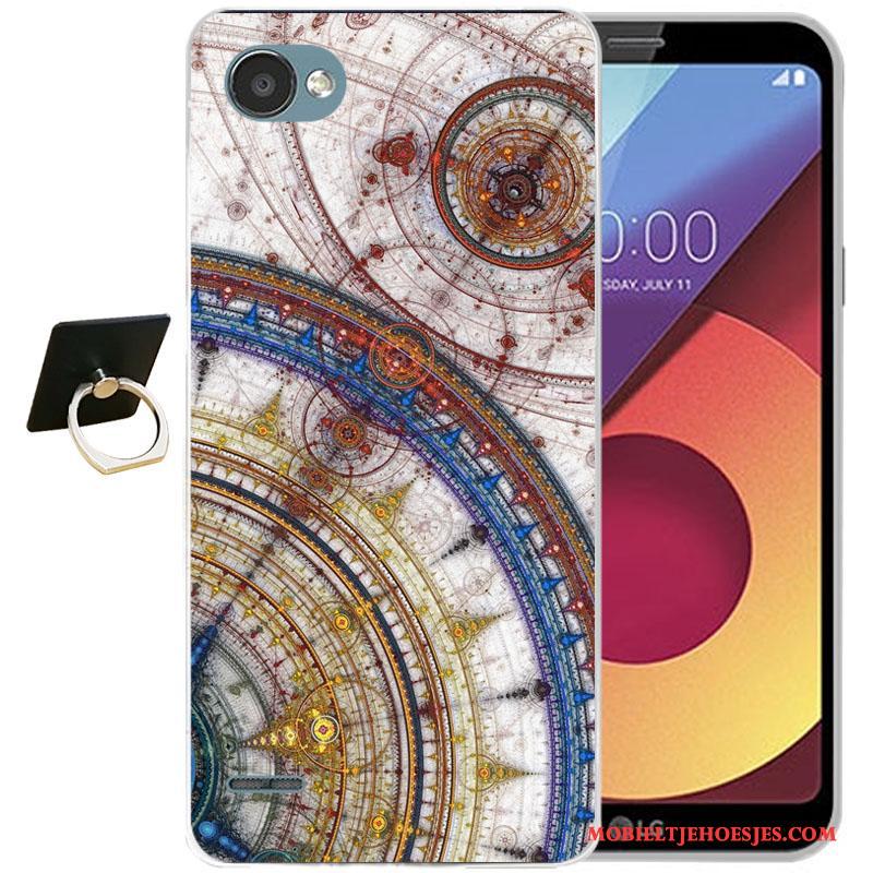 Lg Q6 Hoes Hoesje Siliconen Kleur Anti-fall Telefoon Zacht