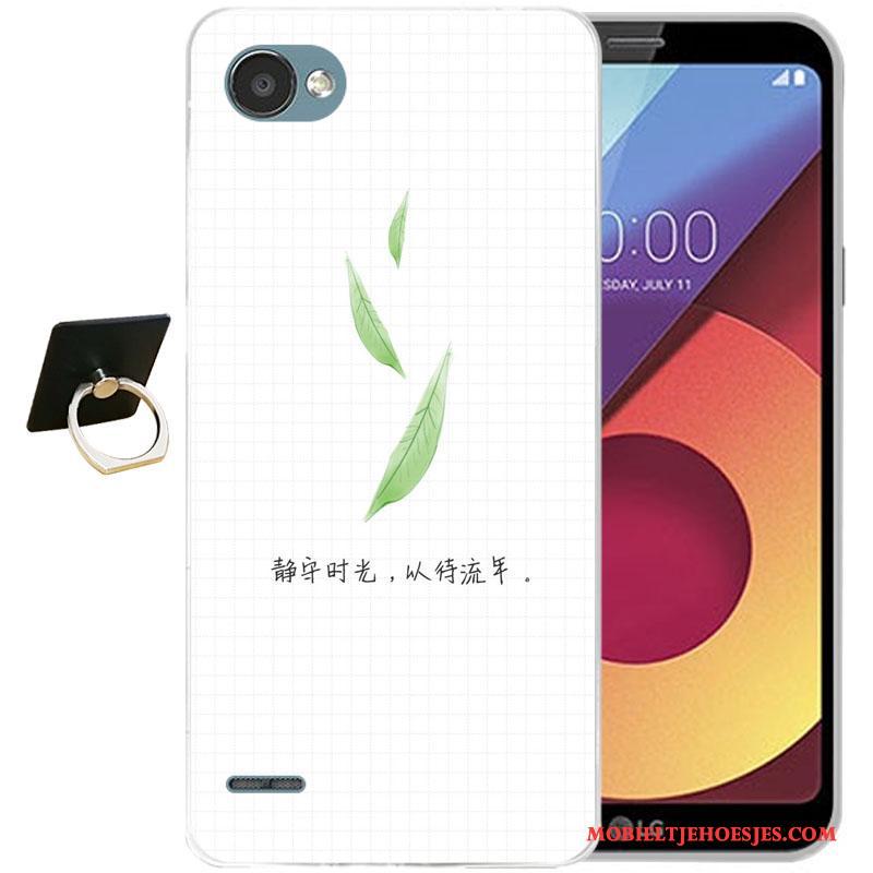 Lg Q6 Hoes Hoesje Siliconen Kleur Anti-fall Telefoon Zacht