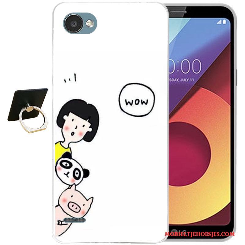 Lg Q6 Hoes Hoesje Siliconen Kleur Anti-fall Telefoon Zacht