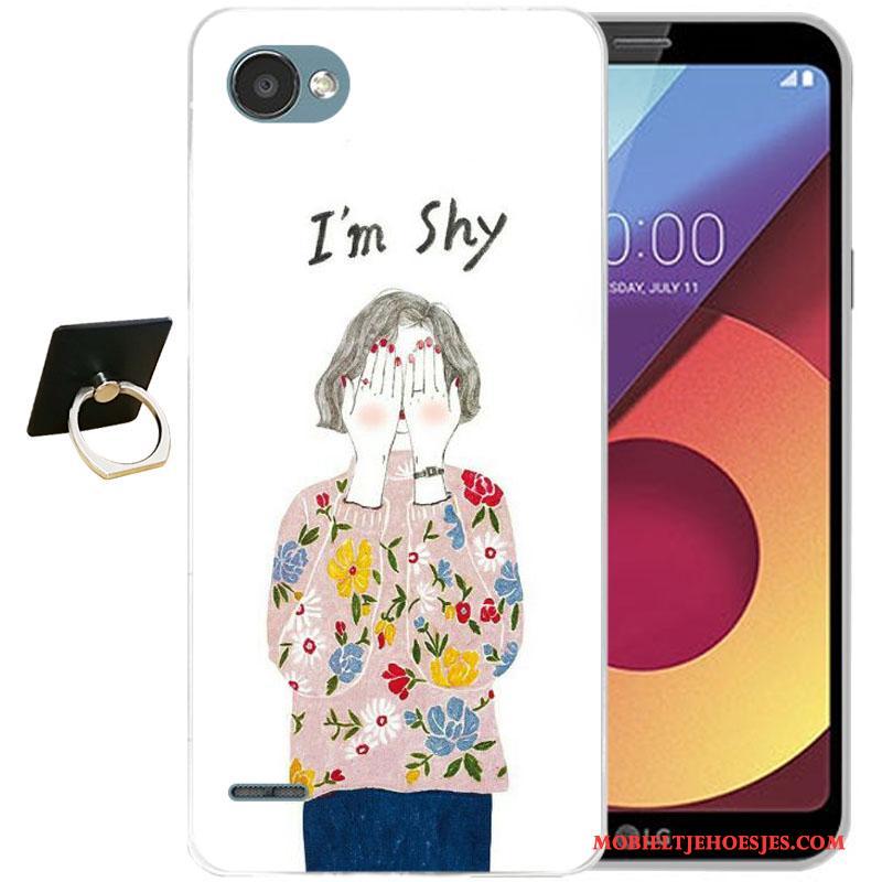 Lg Q6 Hoes Hoesje Siliconen Kleur Anti-fall Telefoon Zacht