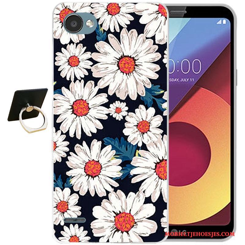 Lg Q6 Hoes Hoesje Siliconen Kleur Anti-fall Telefoon Zacht