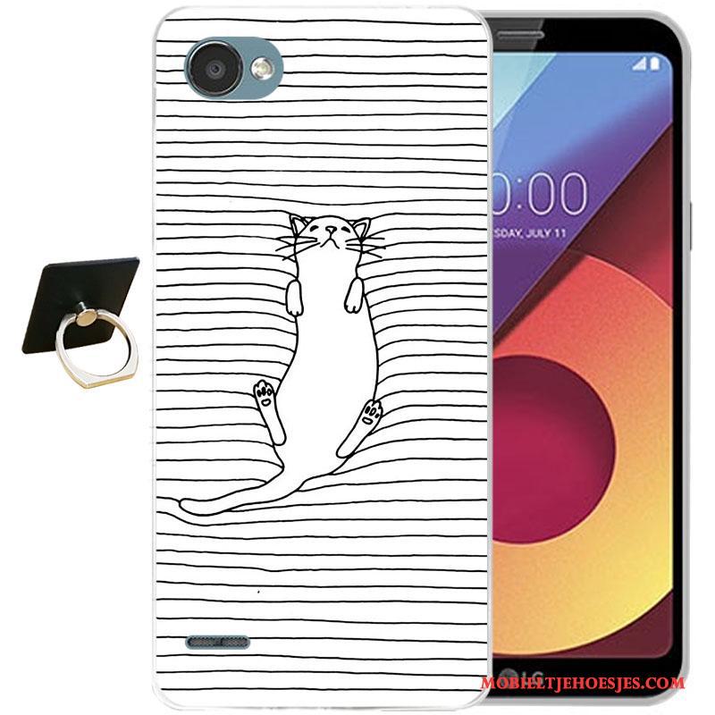 Lg Q6 Hoes Hoesje Siliconen Kleur Anti-fall Telefoon Zacht