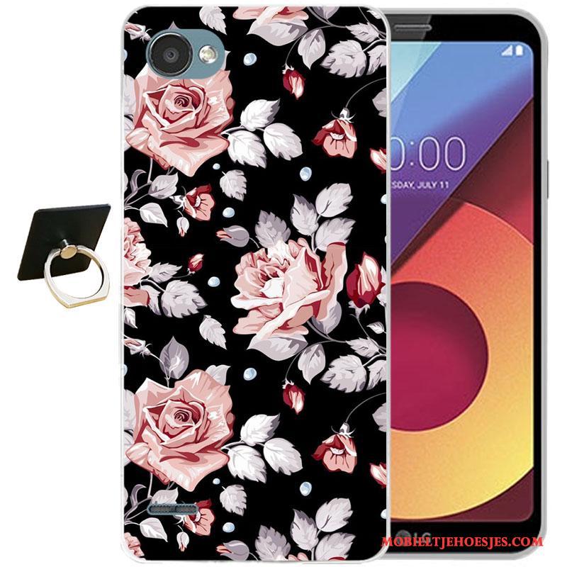 Lg Q6 Hoes Hoesje Siliconen Kleur Anti-fall Telefoon Zacht