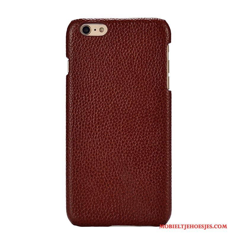 Lg Q6 Luxe Bescherming Pas Anti-fall Rood Hoesje Leren Etui