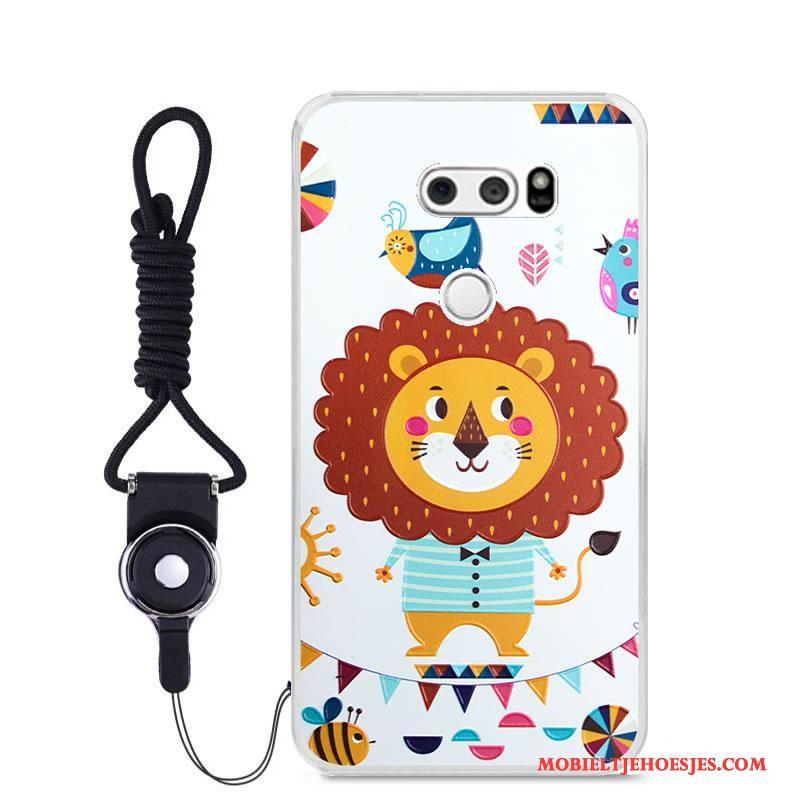 Lg V30 Bescherming Hoesje All Inclusive Kleur Anti-fall Spotprent Trend