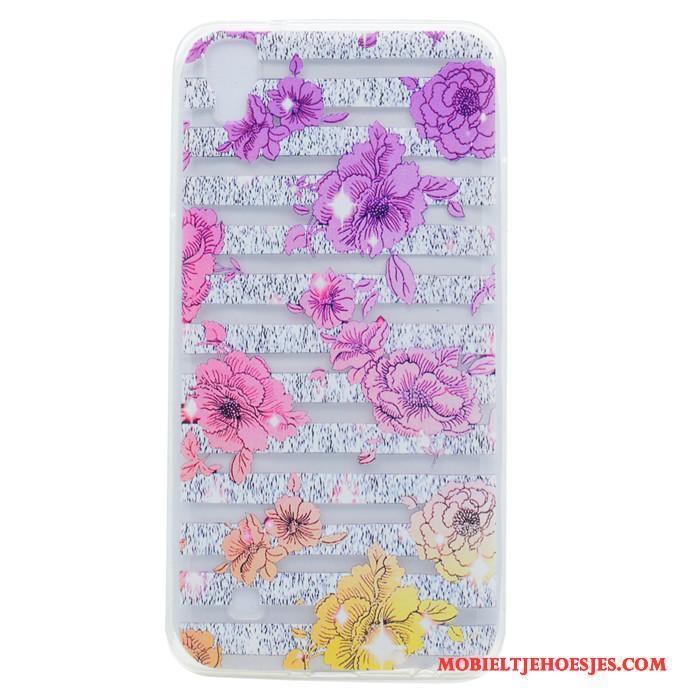 Lg X Power Hoesje Tas Telefoon Purper Bescherming Dun Hemming