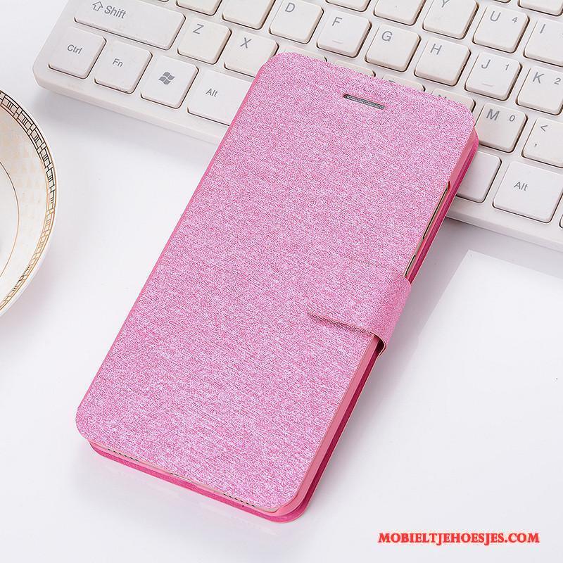 Mi 4 Bescherming Leren Etui Hoesje Telefoon Mini All Inclusive Roze Clamshell