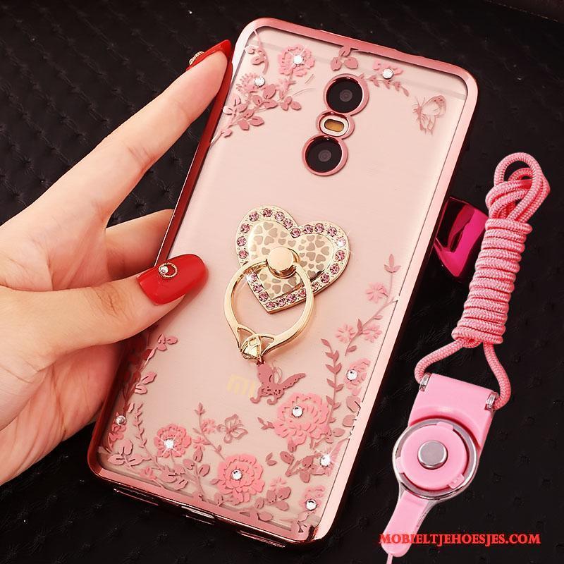 Mi 4 Bescherming Mini Goud Hoes Rood Hoesje Telefoon Roze