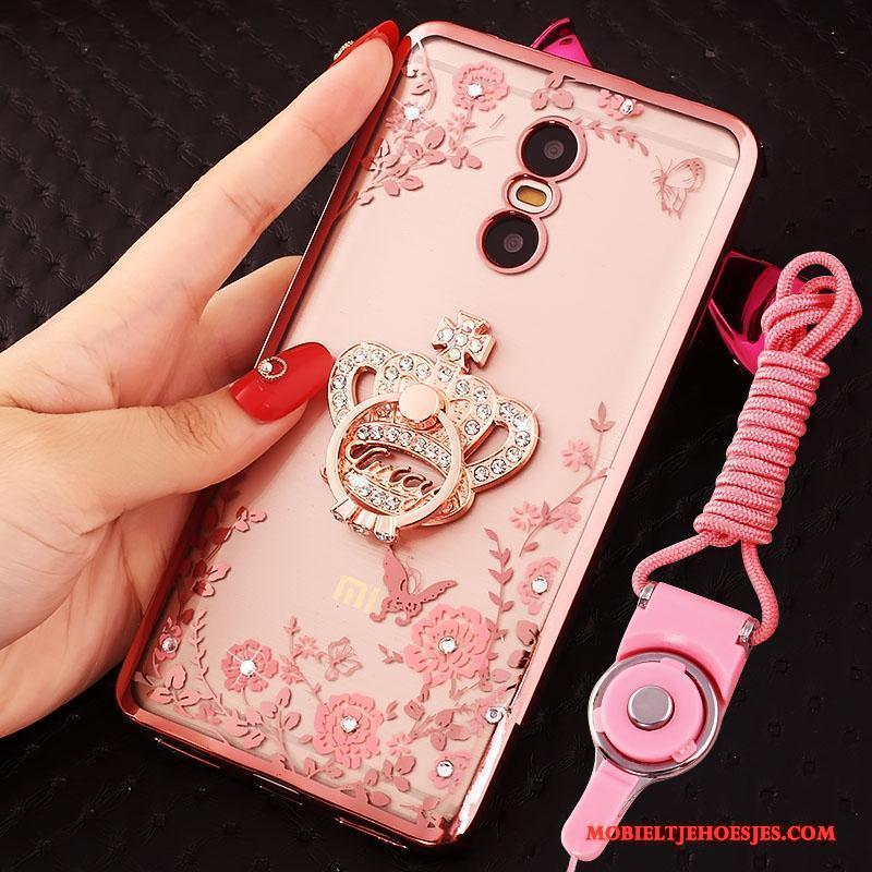 Mi 4 Bescherming Mini Goud Hoes Rood Hoesje Telefoon Roze