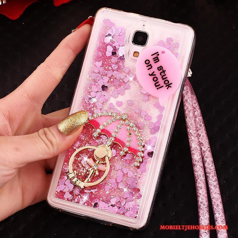 Mi 4 Drijfzand Bescherming Hanger Hoesje Anti-fall Telefoon Roze