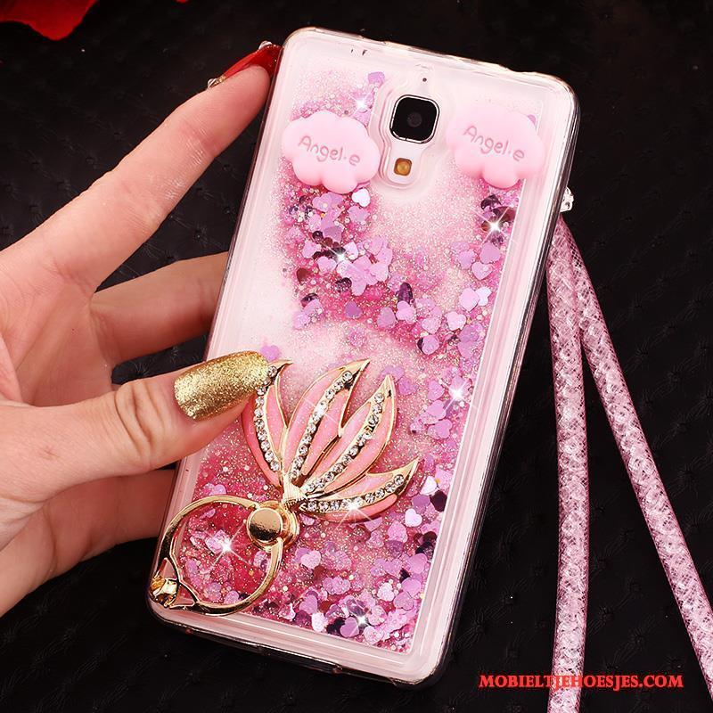 Mi 4 Drijfzand Bescherming Hanger Hoesje Anti-fall Telefoon Roze