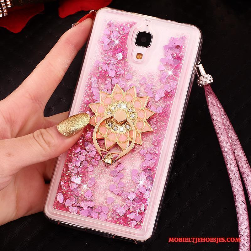 Mi 4 Drijfzand Bescherming Hanger Hoesje Anti-fall Telefoon Roze