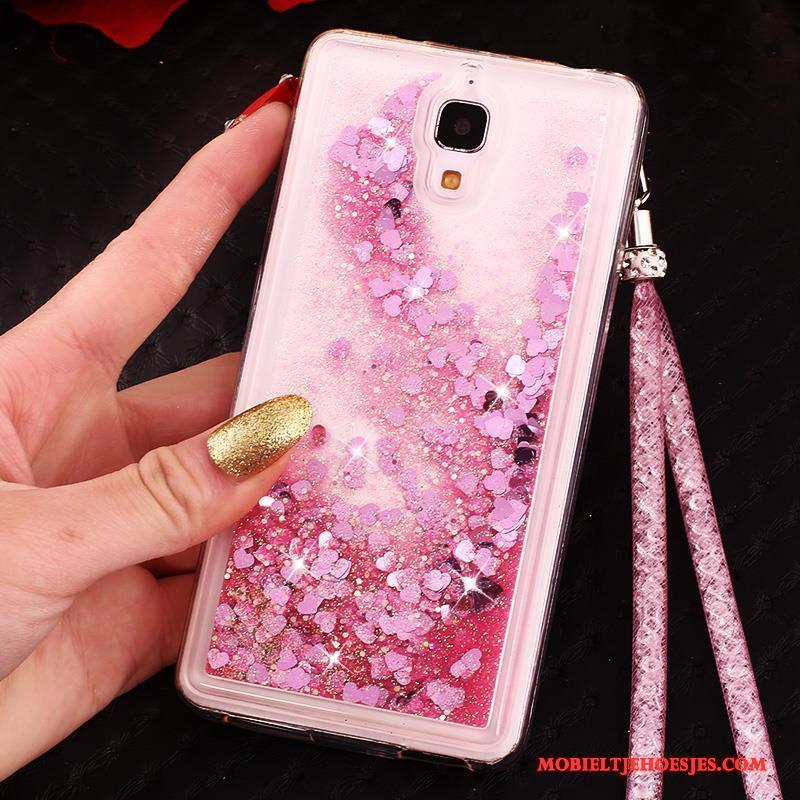 Mi 4 Drijfzand Bescherming Hanger Hoesje Anti-fall Telefoon Roze